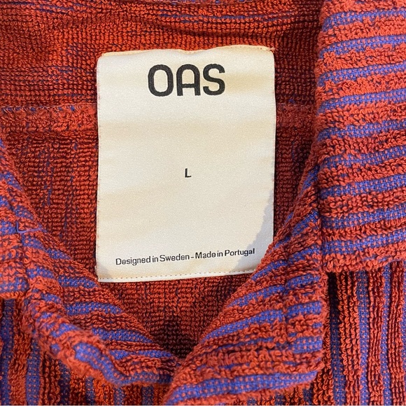 OAS Deep Cut Short Sleeve Cuba Terry Shirt - Picture 2 of 6